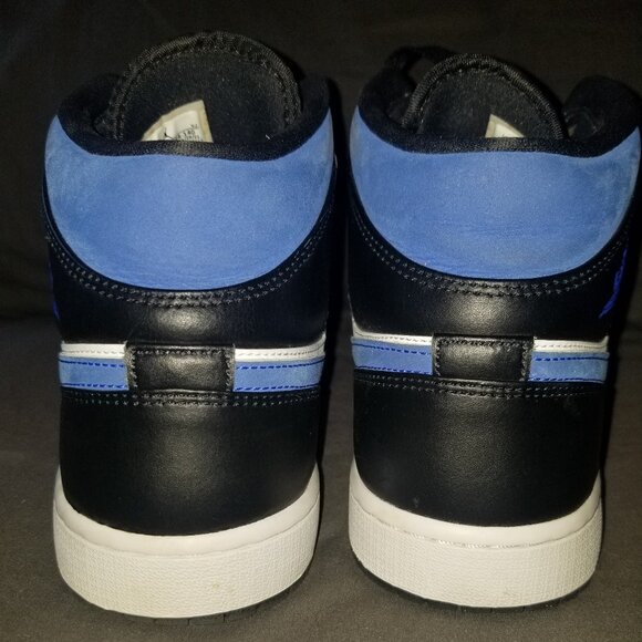 JORDAN 1 MID White Black Racer Blue - Picture 4 of 8